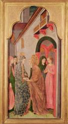 The Visitation, from an altarpiece depicting scenes from the life of the Virgin, c.1445 (oil on panel) | Obraz na stenu