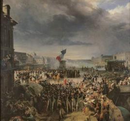The Garde Nationale de Paris Leaves to Join the Army in September 1792, c.1833-36 (oil on canvas) | Obraz na stenu
