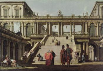 Castle Courtyard, 1762 (oil on canvas) | Obraz na stenu