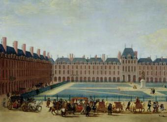 The Place Royale with the Royal Carriage, c.1655 (oil on canvas) | Obraz na stenu
