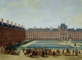 The Place Royale with the Royal Carriage, c.1655 (oil on canvas) | Obraz na stenu