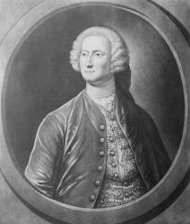 The Honble James Annesley Esq, engraved by John Brooks, c.1746-56 (mezzotint) | Obraz na stenu