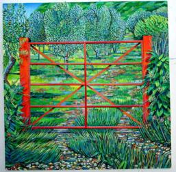 Red Gate, Summer, 2010 (oil on canvas) | Obraz na stenu