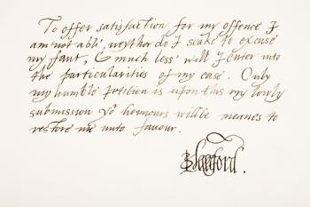 Edward Seymour, 1st Earl of Hertford, 1st Baron Beauchamp, 1539  1621. Hand writing sample and signature. | Obraz na stenu