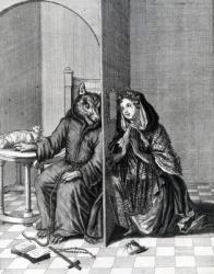 Converte Angliam, or It is a foolish Sheep that makes the Wolf her Confessor, 19th Century (engraving) | Obraz na stenu