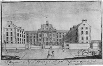A Perspective View of the Front of the Royal Infirmary from the north, c.1746 (engraving) | Obraz na stenu
