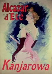 Poster advertising "Alcazar d'Ete" starring Kanjarowa | Obraz na stenu