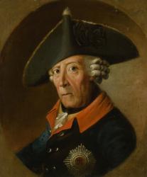 Frederick II the Great of Prussia, (oil on panel) | Obraz na stenu