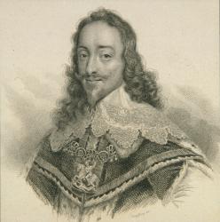 King Charles I of England (1600-49) (engraving) | Obraz na stenu