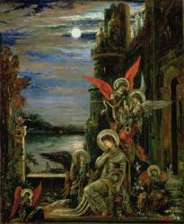 St. Cecilia (The Angels Announcing her Coming Martyrdom) 1897 (oil on canvas) | Obraz na stenu