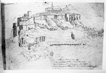 Athens, 1791 (pen and ink drawing) | Obraz na stenu