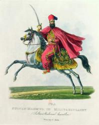 Sultan Mahmud II (1785-1839) 1829 (coloured engraving) | Obraz na stenu