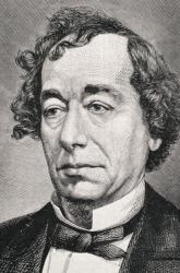Portrait of Benjamin Disraeli, 1st Earl of Beaconsfield (1804-81) (engraving) | Obraz na stenu