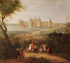 The Chateau de Chambord, 1722 (oil on canvas) | Obraz na stenu