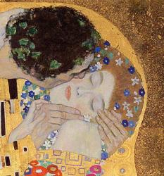 The Kiss, 1907-08 (oil on canvas) (detail of 601) | Obraz na stenu