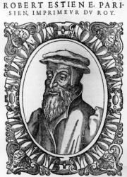 Portrait of Robert Estienne, (engraving) | Obraz na stenu