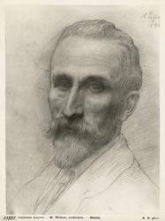 Mr Wilson, architect, 1898 (silverpoint on cardboard) | Obraz na stenu