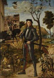 Young Knight in a landscape, 1510 (oil on canvas) | Obraz na stenu