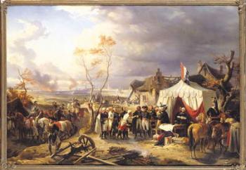 General De La Morliere Receiving the Surrender of Antwerp, 29th November 1792, 1837 (oil on canvas) | Obraz na stenu