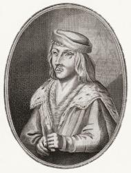James II, King of Scots, 1430  1460. From Iconographia Scotica or Portraits of Illustrious Persons of Scotland, published 1797. | Obraz na stenu