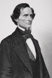 Portrait of Jefferson Davis (1808-1889) (litho) (detail of 254703) | Obraz na stenu