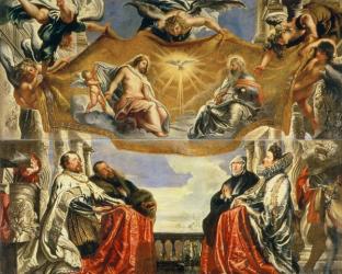 The Gonzaga Family in Adoration of the Holy Trinity (oil on canvas) | Obraz na stenu