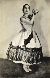 Tamara Toumanova, from 'Footnotes to the Ballet', published 1938 (b/w photo) | Obraz na stenu