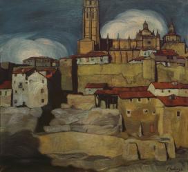 Segovia Cathedral, 1909 (oil on canvas) | Obraz na stenu