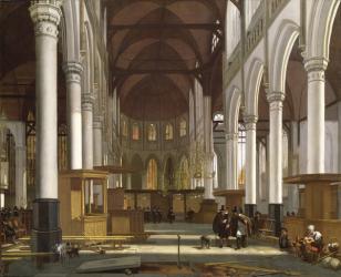 Church Interior (oil on canvas) | Obraz na stenu