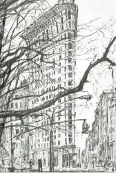 New York Flat Iron Building, 2003, (ink on paper) | Obraz na stenu