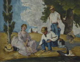 Picnic on a Riverbank, 1873-74 (oil on canvas) | Obraz na stenu
