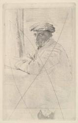 Portrait of the Engraver Joseph Tourny, 1857 (cancelled etching) | Obraz na stenu