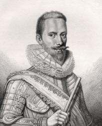 Edward Cecil, illustration from 'A catalogue of Royal and Noble Authors, Volume II', published in 1806 (litho) | Obraz na stenu