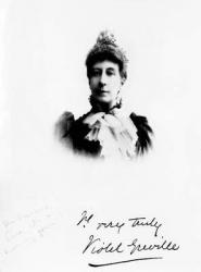 Lady Violet Greville (b/w photo) | Obraz na stenu