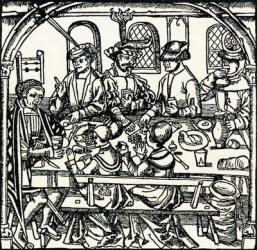 A Tudor Tavern. From The Streets of London Through the Centuries. | Obraz na stenu