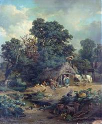 Peasant landscape (oil on canvas) | Obraz na stenu