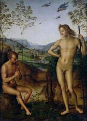 Apollo and Marsyas, c.1509 (oil on panel) | Obraz na stenu