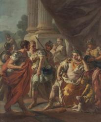 Alexander Condemning False Praise, 1760-9 (oil on canvas) | Obraz na stenu