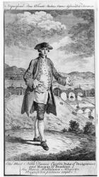 Francis Egerton (1736-1803), 3rd Duke of Bridgewater and Marquess of Brackley (engraving) (b&w photo) | Obraz na stenu