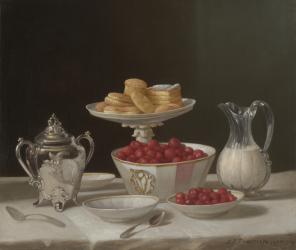 Dessert Still Life, 1855 (oil on canvas) | Obraz na stenu