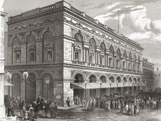 The Free Trade Hall, Manchester, England in the late 19th century. From Our Own Country published 1898 | Obraz na stenu