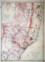 Wyld's Military Sketch of Zululand, 1879 (colour engraving) | Obraz na stenu