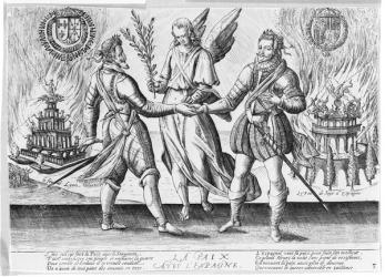Peace with Spain (engraving) | Obraz na stenu
