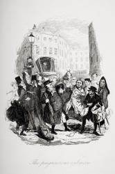 The pugnacious cabman, illustration from `The Pickwick Papers' by Charles Dickens (1812-70) published 1837 (litho) | Obraz na stenu