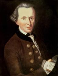 Portrait of Emmanuel Kant (1724-1804) (oil on canvas) | Obraz na stenu