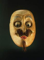 Comical Mask, Noh Theatre (painted wood) | Obraz na stenu