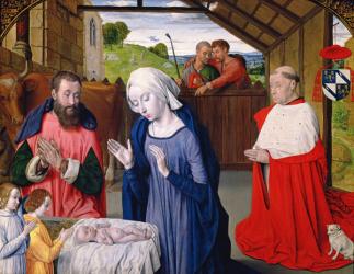The Nativity of Cardinal Rolin (oil on panel) | Obraz na stenu