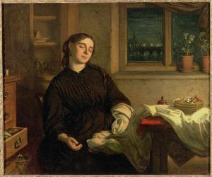 Home Dreams, 1869 (oil on canvas laid down on panel) | Obraz na stenu