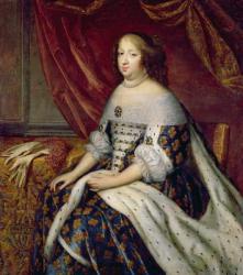 Portrait of Anne of Austria (1601-66) Queen of France (oil on canvas) | Obraz na stenu