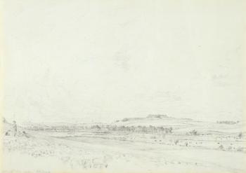 Old Sarum at Noon, 1829 (graphite on wove paper) | Obraz na stenu